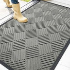 OLANLY Front Door Mat Outside Entrance 47x32, Waterproof Heavy-Duty Doormat by OLANLY
