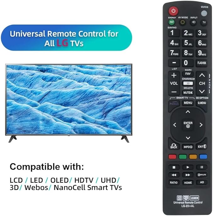 Universal Remote Control for LG Smart TVs. 1 Year Warranty.