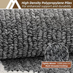 COSY HOMEER Kitchen Rugs Sets of 2 Non-Slip Washable,24"x35"+24"x60" - Image 3