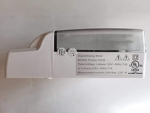 DAE P204-600-S KIT, UL kWh Smart Submeter, 3 Phase, 600A, 120-480v, 3 Solid Core CTs (Inner Dia 1.38")