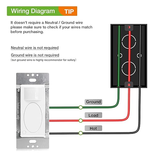 RAYZEEK 2 Pack PIR Motion Sensor Light Switch,Occupancy Sensor Switch | 5Amp | Sigle-Pole | No Neutral Required, Operable Without Ground Wire,PC Fireproof,UL Listed