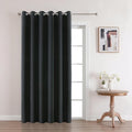 Joydeco Charcoal Grey Blackout Curtains 96 Inches Long, Curtains 96 Inch Length 1 Panel for Bedroom, Thermal Insulated Linen Black Out Curtains with Grommets(100x96, Charcoal Grey)