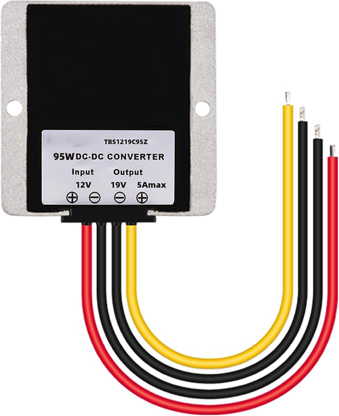 MGGi DC/DC Converter 12V Step Up to 19V 5A 95W Voltage Regulator, Power Adapter Voltage Booster, Power Supply Module Boost Transformer for Car Truck Vehicle Boat