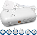 Ceptics 300W Travel Voltage Converter, 220V to 110V 50Hz to 60Hz Step Down for Curling Iron, Straightener, 1 USB, 1-USB-C 18W, SWadApt A B C E/F G I