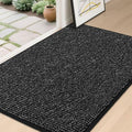 BEQHAUSE Dirt Trapper Door Mat 32" x 48", Non-Slip Washable Doormats, Black by BEQHAUSE
