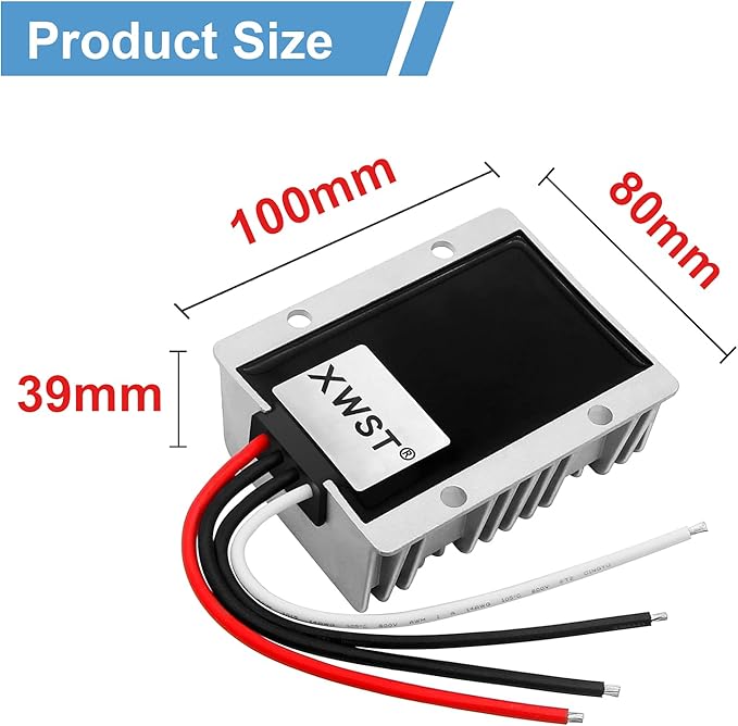 DC DC 12V to 13.8V 30A Step-up Module,Boost Converter 9V-13V to 13.8V Voltage Regulator,Waterproof Power Adapt 414W 13.8V Volt Transformer Module(12V to 13.8V 30A)