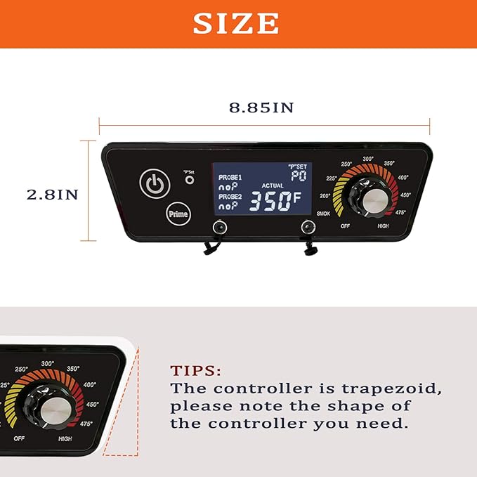 Digital Thermostat Control Board Replacement for Pit Boss Wood Pellet Grills, BBQ Temperature Controller, Compatible with Pitboss P7-340/540/700/1000 with LCD Display