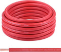 Shirbly 1/0 Gauge Battery Cable, 30FT Red 1/0 AWG Pure Copper Wire Welding Cable, for Automotive, Battery, Solar and Generator, Standard USA OFC Wire