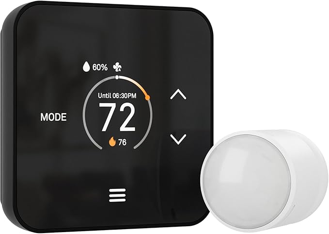 Lux TQX Smart Thermostat for Home, Programmable WiFi with Matter Protocol, Occupancy Sensing, Includes 1 Remote Sensor - Works with Apple Home, Alexa, Google Home - C-Wire Included