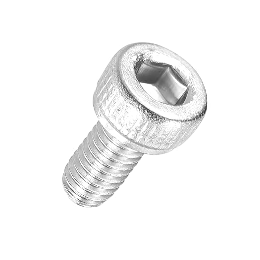 Kozelo 100pcs Socket Head Cap Screws - [M3-0.5 x 6mm] 304 Stainless Steel Allen Socket Drive for Electrical Motor 3D Printing Fan Engine Replacement Use, Silver