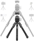 LEOFOTO 9.84" Aluminum Table Tripod with Ball Head for Camera, 360° Rotation Desktop Tripod with 1/4" Screw for Phone Adaptor/Projector/Sport Camera, Max Load 11lb