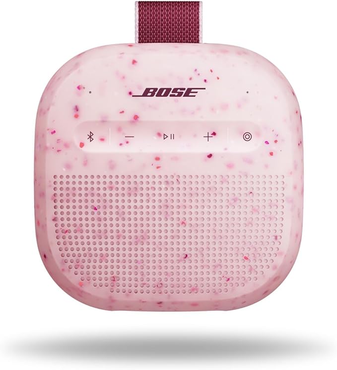 Bose New SoundLink Micro Portable Bluetooth Speaker (2nd Gen), Wireless Outdoor Speaker, Up to 12 Hours Battery Life, Waterproof and Dustproof, Petal Pink - Limited Edition Color