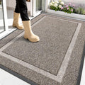 OLANLY Front Door Mat Outside 59x34, All-Season Heavy-Duty Rubber Doormat by OLANLY