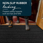 ubdyo Extra Durable Door Mat Outside Entrance (47" x 32", Bright Black) - Image 5