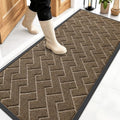 OLANLY Front Door Mat Outside 59x23, All-Season Absorbent Rubber Doormat by OLANLY