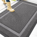 OLANLY Front Door Mat Outside 47x34, All-Season Heavy-Duty Rubber Doormat by OLANLY