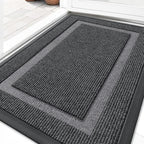 OLANLY Front Door Mat Outside 29.5x17, All-Season Heavy-Duty Rubber Doormat by OLANLY