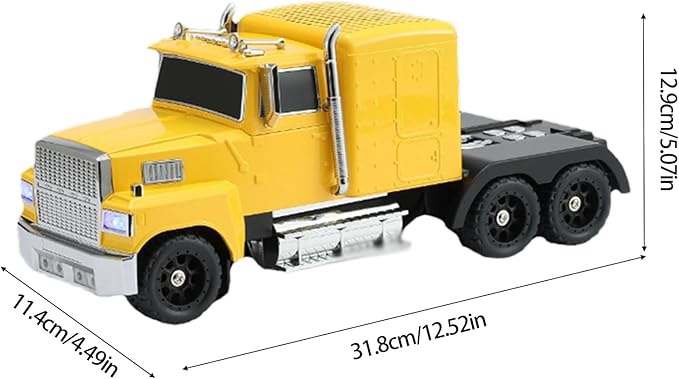 WSTER American Truck Bluetooth Speaker, Retro Car Model，Portable Wireless with HD Stereo Sound, TWS Pairing, USB/TF/AUX Playback, Unique Truck Model Speaker for Home & Outdoor(Yellow)