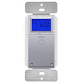TOPGREENER Digital Astronomic Timer Switch, 7-Day Programmable Sunrise Sunset Timer for Lights, Fans, & Motors, Single-Pole or 3-Way, Neutral Wire Required, UL Listed, TGT01-HN-SV, Silver