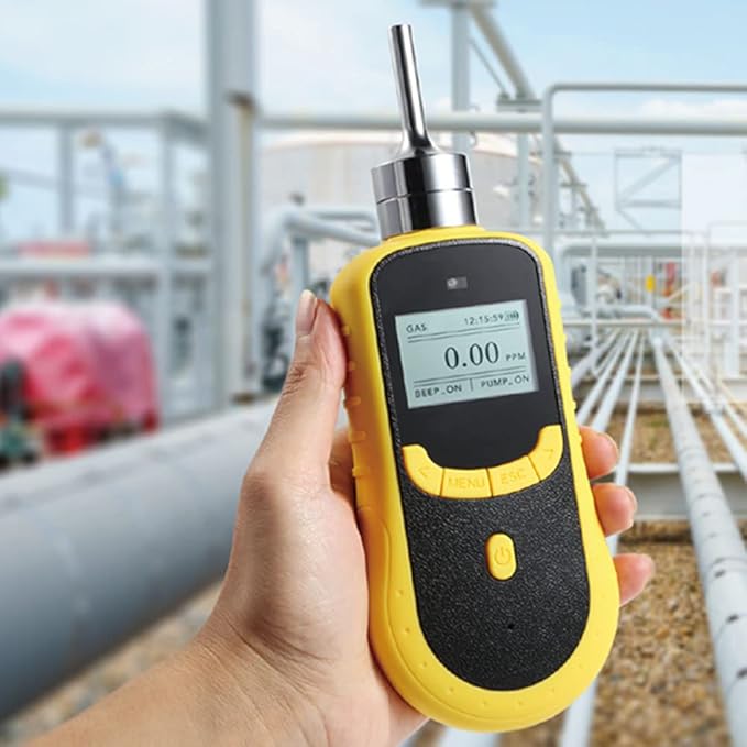 ATO Handheld Carbon Monoxide (CO) Gas Detector, 0 to 500/1000ppm CO Gas Tester Monitor Detector Gauge Gas Leak Alarm with Audible, Visual and Vibrating (0-500ppm)