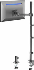 VIVO Extra Tall Single Monitor Desk Mount, 39 inch Pole VESA Stand for 13 to 32 inch Screens and up to 38 inch Ultrawides, Holds 22 lbs, Black, STAND-V011