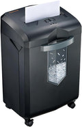 Bonsaii Heavy Duty Paper Shredder, 16 - Sheet, Micro - Cut Office Shredder, 60 - Minute Continuous Running time, Commercial Grade, 6 - Gallon Pull - Out Basket, High - Security P - 4 Level Protection