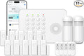 Hapippofa Wireless Home Security System WiFi/4G Home Alarm System with Phone APP Alert | Voice Control | No Subscription Fees | 24/7 Monitoring | Alexa Compatible