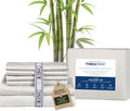 Therapedic 1000TC King 6-Piece Sheet Set - 100% Organic Rayon Derived from Bamboo Blend with Cooling Fiber, Ideal for Hot Sleepers - 16" Deep Pocket Fitted Sheet, Bonus Pillowcases - Ivory