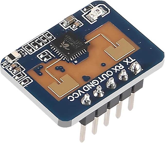 XIITIA 1pc LD2410C Human Presence Radar Sensor Module HLK-LD2410 Sensor Module LD2410 Millimeter Wave Radar Sensor Module Non Contact 24GHz ISM Band Serial Port IO Level Output