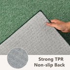 2x6 Green/White Runner Rug Washable Non-Slip for Kitchen Hallway Bathroom - Image 5
