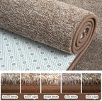 AROGAN 2x6 Runner Rug for Hallway, Long Runner Rugs Non Slip, Matte Brown - Image 4