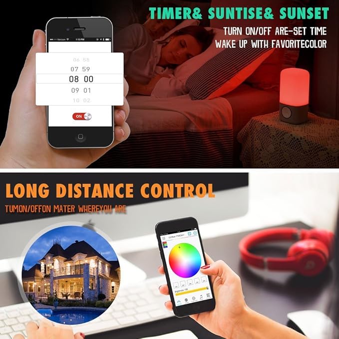 iNextStation Smart RGB WiFi LED Controller 4-Pin Output Compatible with Alexa/Google Home Assistant/IFTTT Android/iOS for SMD 3535 5050 2835 Color Changing LED Strip Lights