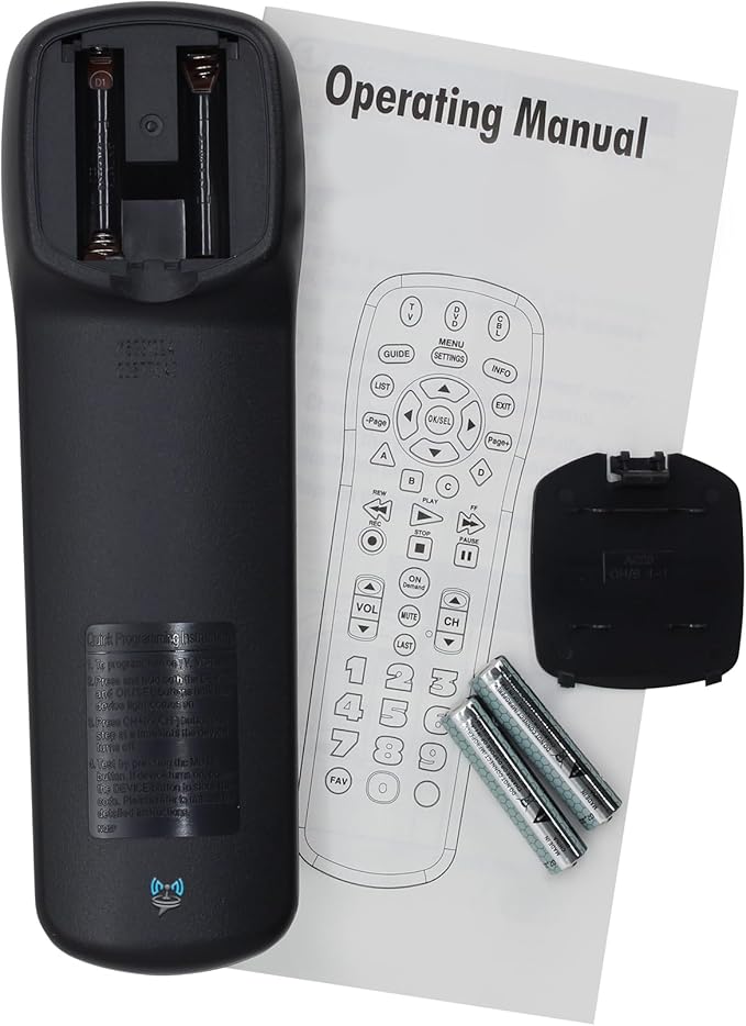 SatelliteSale TV Remote Control UR3-SR3S Big Button Remote Control Replacement for Spectrum Set-top Cable Boxes