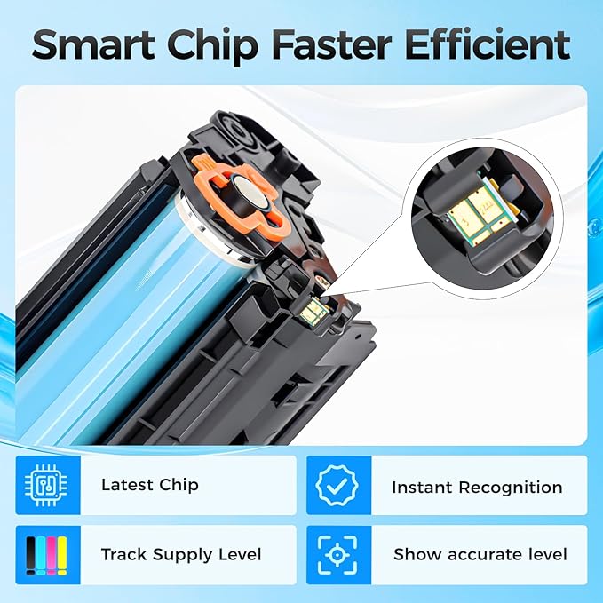 141A Toner Cartridge 4-Black with chip High Yield Replacement for HP 141A W1410A 141X W1410X Compatible with HP Laserjet Pro M110w MFP M140w M139 Printer Ink M110we M140we M139we Laser All-in-One Copy