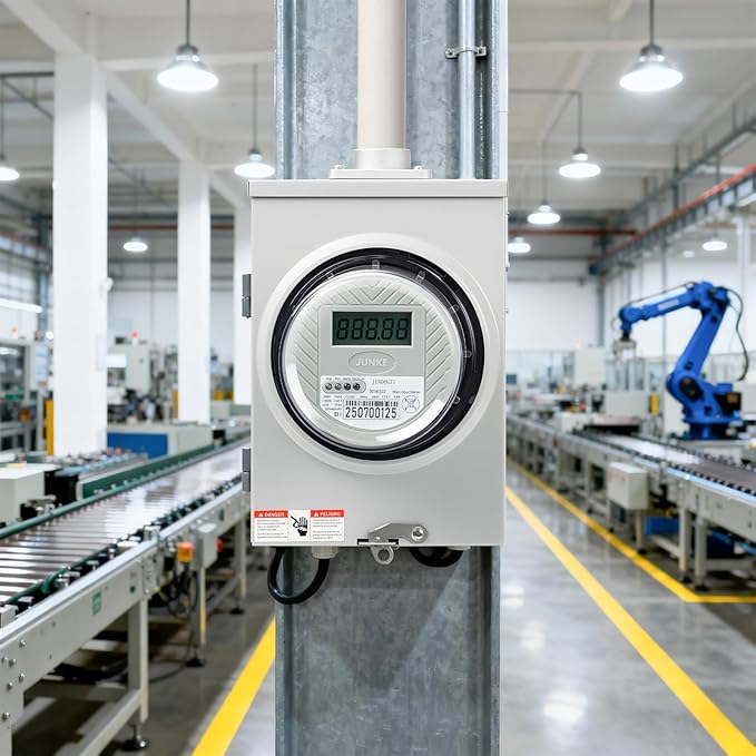 Digital Electric Meter for RV & Home, 240V, CL200 KWH Watt Meter for RV Pedestal & Household Electricity Monitoring
