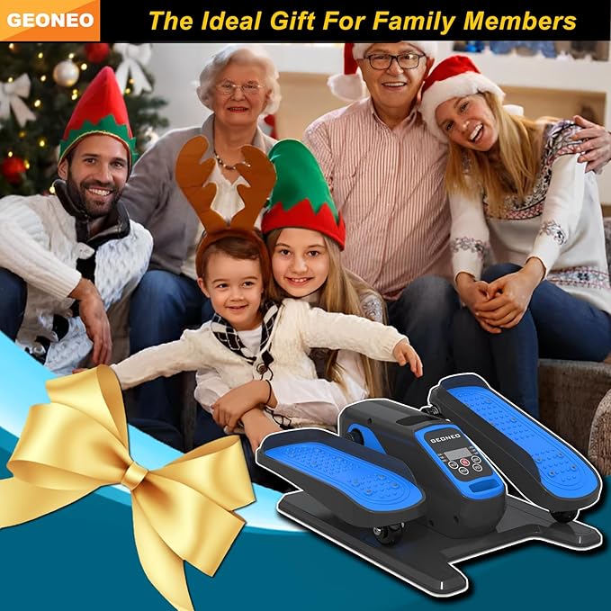 Under Desk Elliptical Machine, Electric Elliptical Exerciser for Senior, Quiet & Small Electric Seated Pedal Exerciser for Home with Display Monitor, Remote Control & 12 Adjustable Speeds