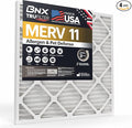 BNX TruFilter 10x30x1 Air Filter MERV 11 (4-Pack) - MADE IN USA - Allergen Defense Electrostatic Pleated Air Conditioner HVAC AC Furnace Filters for Allergies, Dust, Pet, Smoke, Allergy MPR 1200 FPR 7
