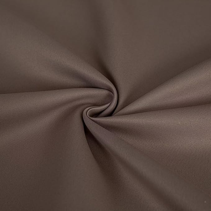 Blackout Curtains 90 Inches Long 2 Panels Set, Khaki Curtains Thermal Insulated Room Darkening Drapes for Bedroom, Rod Pocket Light Blocking Drapes Living Room Windows(52W × 90L, Khaki)