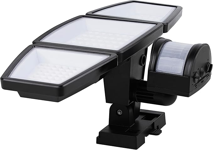 Sylvania Motion Sensor Solar Security Light, Solar Panel, 1800 LMS, Wet Rated, Batteries Included, 5000K, Daylight - 1 Pack (66472)