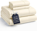 Casa Platino California King Size Bed Set, Cozy California King Sheet, Soft Deep California King Sheet Sets, Pre-Washed Bed Set California King Size, California King Bed Sheet Set Deep Pockets - Ivory