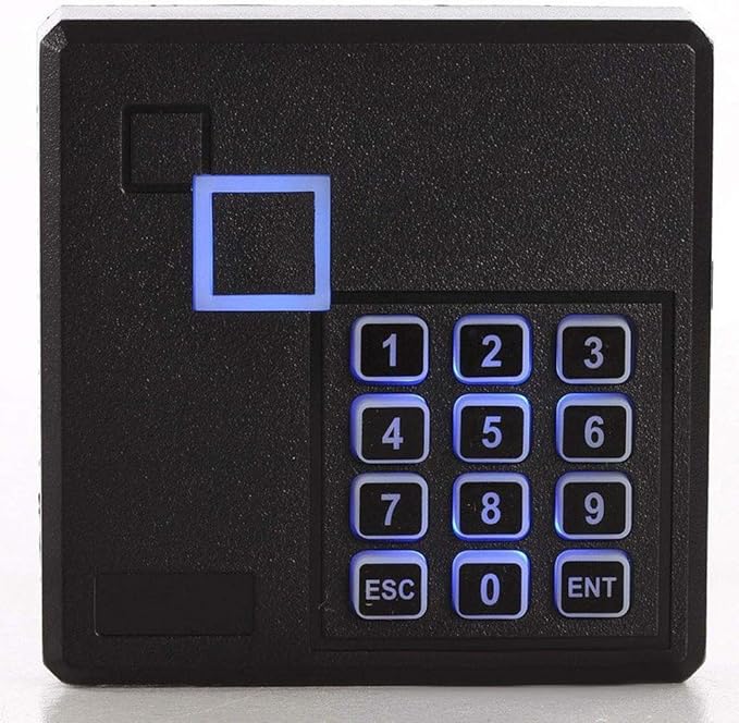 MENGQI-CONTROL 4 Doors Complete TCP/IP PIN Code RFID Card/Fob Access Control Systems with North American Standard Electric Strike for Latch Doors Keypad Reader 110V Power Supply APP Remote Open Door