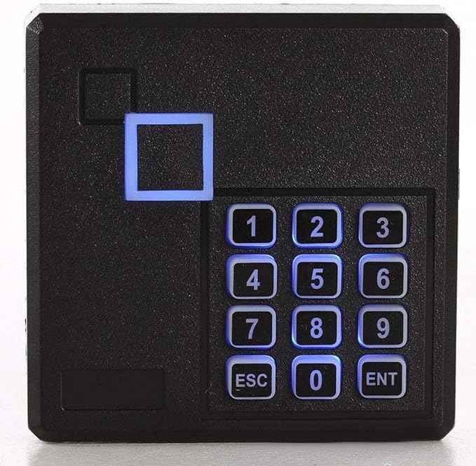 MENGQI-CONTROL IP Based 2 Doors Access Control Kit North American Strike Lock Keypad Reader Smart Keyless Lock System 110V Power Supply Box Phone APP Remote Open Door