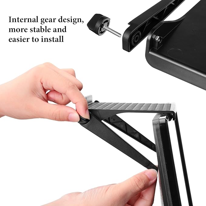 Jetec 3 Pieces Screen Top Shelf TV Top Storage Bracket 2-leg Adjustable Monitor Shelf for Cellphone Stand Media Boxes Router Game Console and Home Decoration Supplies(11.81 x 4.72 Inches)