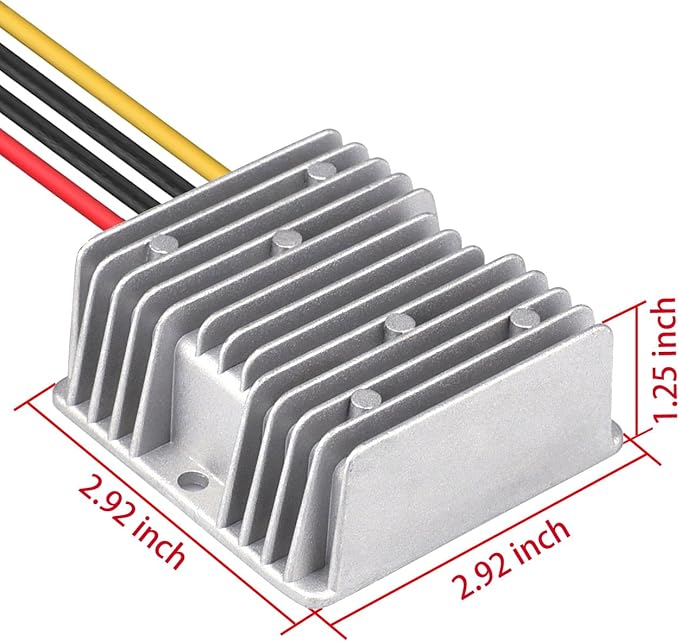 Cllena DC 24v to 12v Converter 20A 240W Regulator Voltage Reducer Power Supply Buck Transformer for Golf Cart