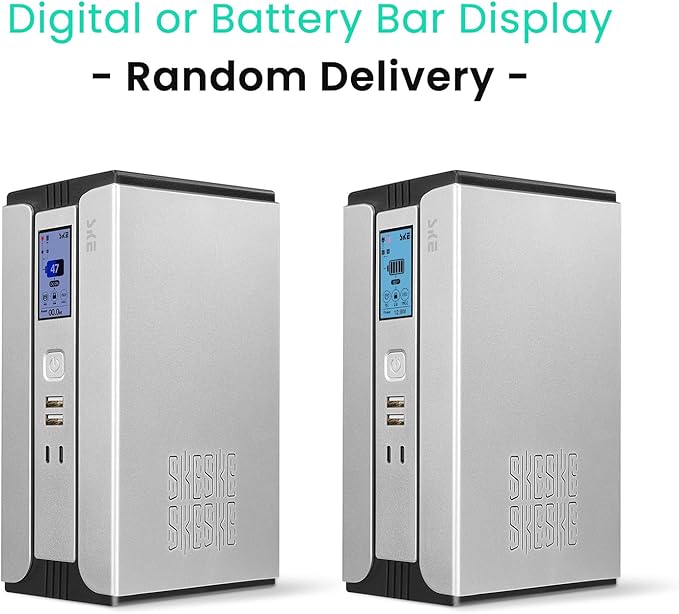 SKE Mini UPS 30000mAh Battery Backup & Surge Protector Uninterruptible Power Supply UPS for Router Modem PoE DC USB Type-C Ports Sirius