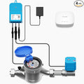 NSF Certified Pulse Meter + Shutoff Valve Kit, 3/4", FlowSmart Controller YS5006 Reads Meter Pulses, Real-Time Usage & Leak Detection, Auto Shutoff (D2D Offline), LoRa Long Range, Hub Included