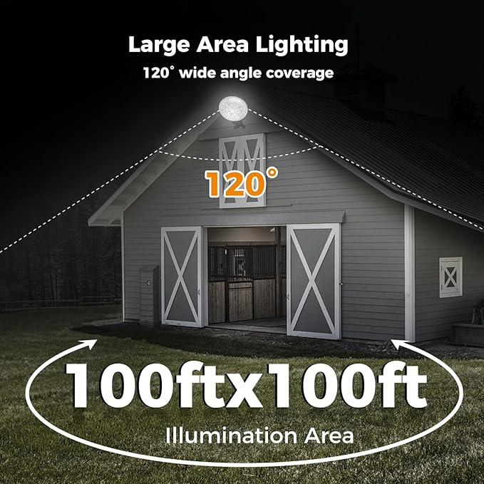 AIKVSXER 200W LED Barn Light 30000LM Dusk to Dawn LED Outdoor Area Security Light with Photocell IP66 Waterproof 6500K Daylight for Yard Street Farm Garden Garage 6 Pack
