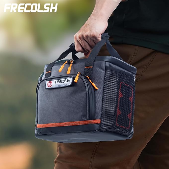 FRECOLSH Travel Carrying Case Compatible with Jackery Explorer 300/240/160, Portable Power Station Storage Case with Water- proof Bottom and Front Pockets for Jackery Accessories Solar Generator