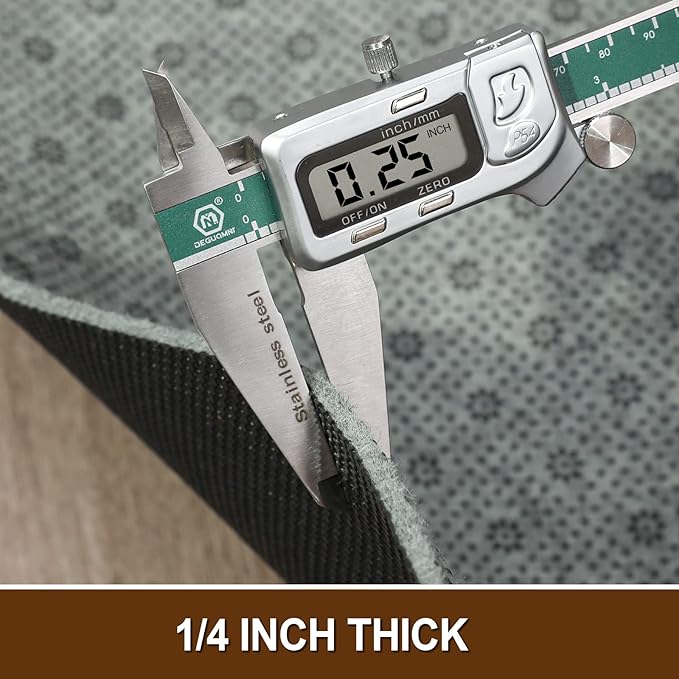 LINLA Dual Surface Felt+Rubber Non-Slip Rug Pad, 5'x8', 1/4" Thick, Strong Grip Cushioning Support Pad, Double-Side Anti-Skid, Safe for All Floor and Finishes, Extra Comfort