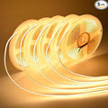COB LED Strip Lights DC 12V LED Lights Flexible Super Bright LED Strips, 5Pack 16.4FT 3000K Warm White CRI 90+, 480LEDs/m High Density Uniform Light fo Home Room Decor (No Adapter or Controller)